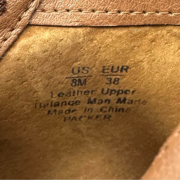 Sam Edelman Packer Women Tan Ankle Boot Sz 8 Soft Leather Low Cuban Heel Bootie - Picture 7 of 16